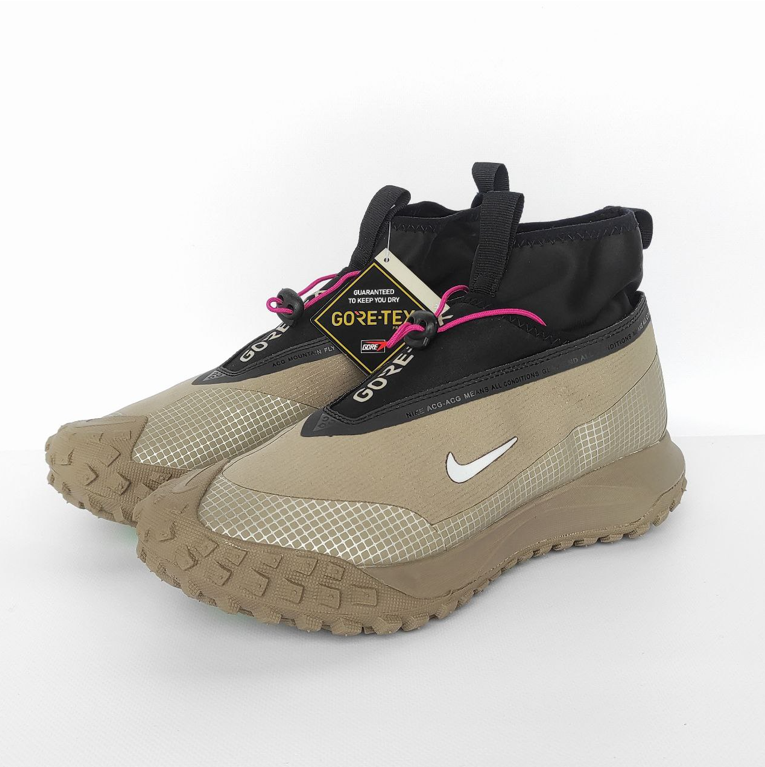 Кросівки чоловічі Nike ACG Mountain Fly 2 low Gore-Tex beige black бежеві високі на гортексі текстиль демісезонні