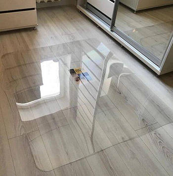 Захисний килимок під крісло 2050х1250мм (2мм) прозорий, підкладка під стілець Код/Артикул