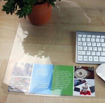 Підложка на стіл 650х400 мм (1мм) Прозора підкладка для письма Код/Артикул