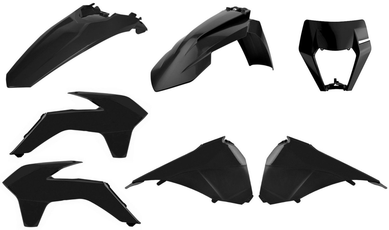 Мотоластик Polisport Enduro Restyling kit - KTM (14-) чорний, KTM
