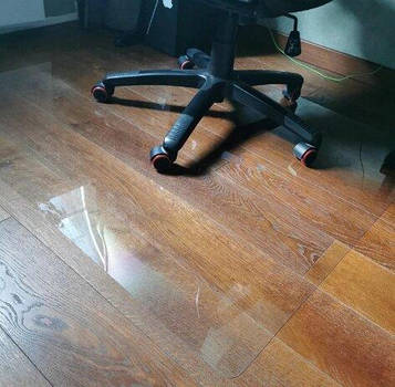 Захисний килимок під крісло 1400х1250мм (1мм) прозорий, підкладка під стілець Код/Артикул