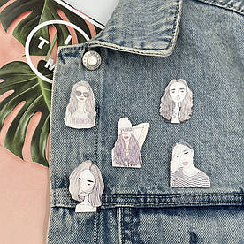 Значки на рюкзак Стильні дівчата