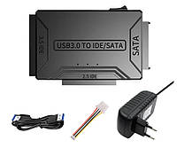 Адаптер для жесткого диска SSD/HDD 3в1 Tishric 8764 SATA-USB IDE