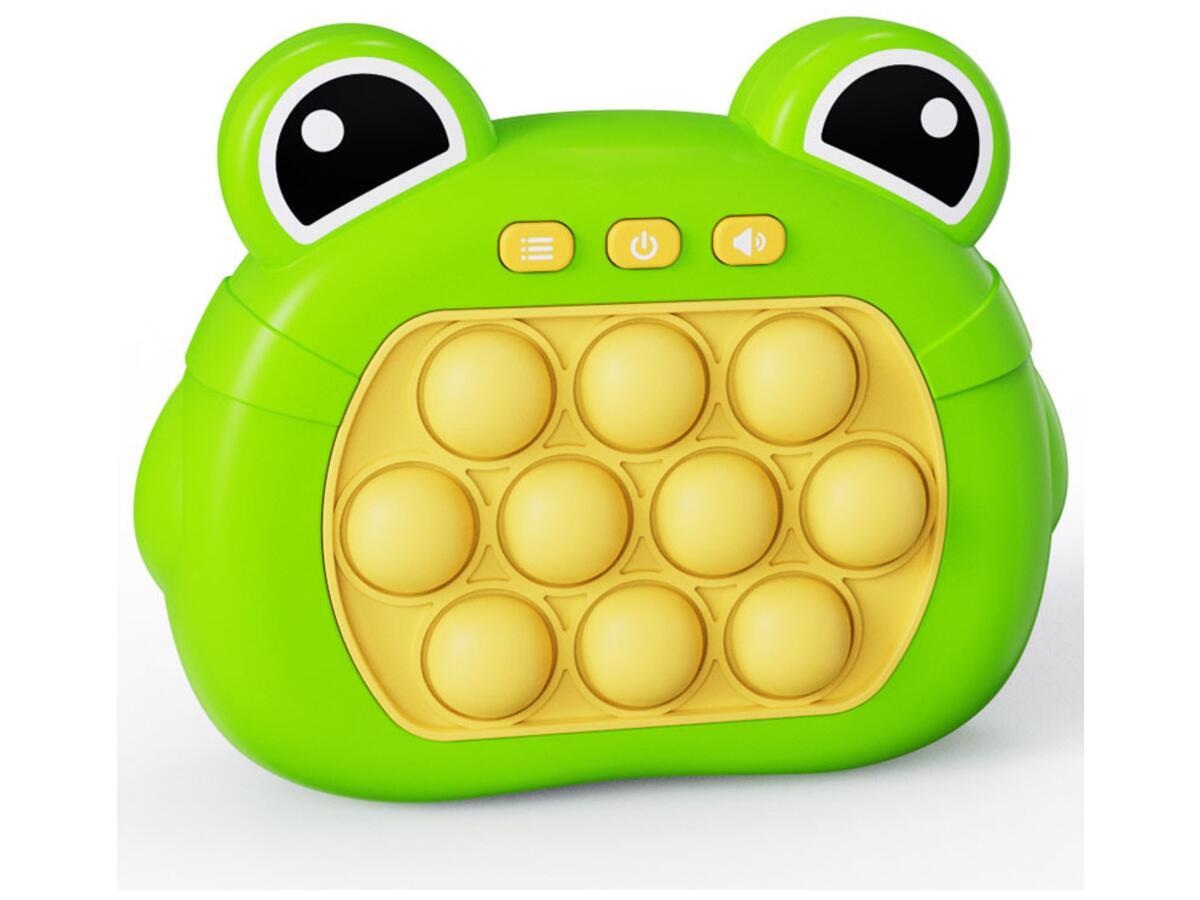 Портативна гра (антистрес) Epic Pop-it Speed Push Game Cute frog Green