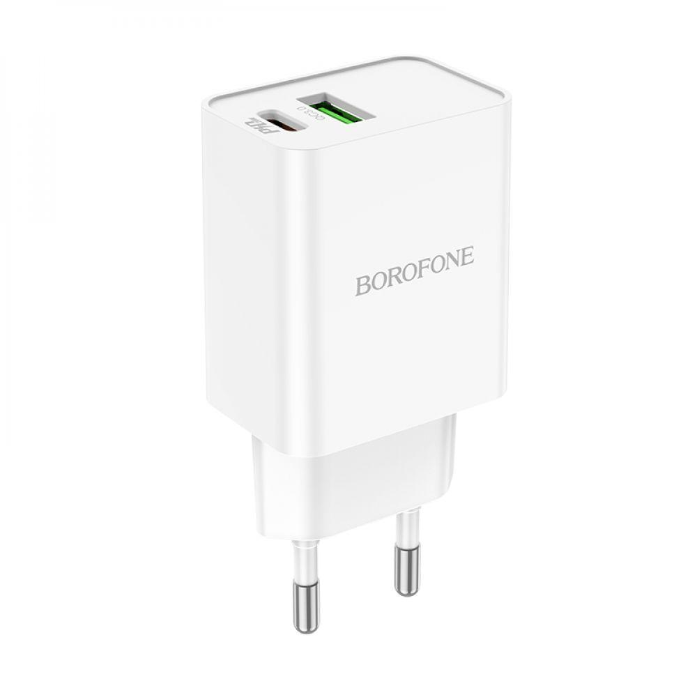 Мережевий Зарядний Пристрій Borofone BA69A Resource PD20W+QC3.0 Колір Бiлий 6974443387865