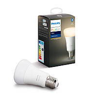 Умная лампа Philips Hue Single Bulb E27, 9W(60Вт), 2700K, White, Bluetooth, димируемая Philips 14373