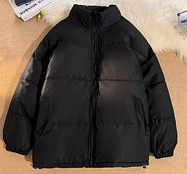 Осіння базова тепла жіноча куртка оверсайз Модна стильна курточка на змійці синтепон 250 на підкладці