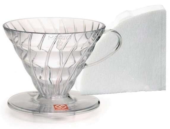Комлект Пуровер Hario V60 02 із фільтрами