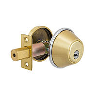 Замок врізний MUL-T-LOCK 1-WAY DEAD_BOLT DBM SHINY_BRASS UNIV BS60мм Mul-T-Lock 11758