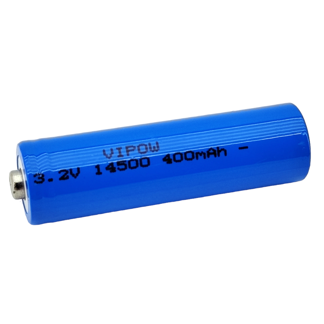 Літій-залізо-фосфатний акумулятор 14500 Lifepo4 Vipow IFR14500 TipTop, 400mAh, 3.2V, Blue Q50/500