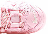 Жіночі кросівки Nike Air More Uptempo Pink, рожеві шкіряні кросівки найк аір море аптемпо аїр, фото 8