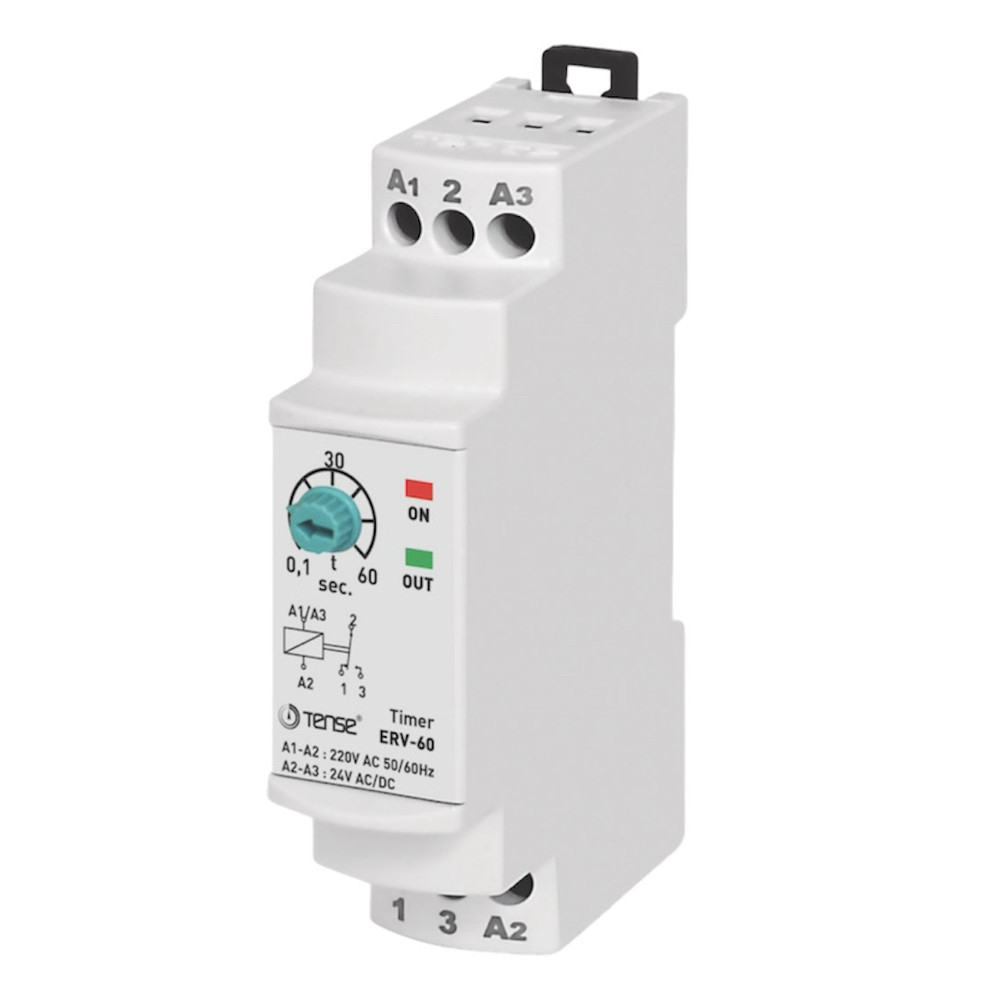 Реле затримки увімкнення до 60 сек монтаж на DIN
