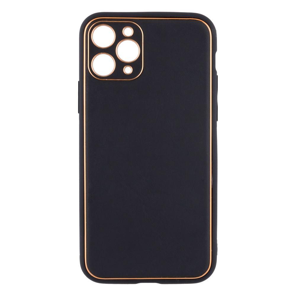 Чохол Leather Gold with Frame without Logo для iPhone 11 Pro Колір 1, Black 2020000264804