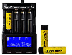 Акумулятор 18650 VapCell B34 3400 mAh Li-Ion INR, 3.7В (4.2B), 10А. Без захисту плюс виступає (Button Top)., фото 5