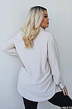 Сорочка блуза жіноча подовжена великі розміри, фото 5