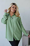 Сорочка блуза жіноча подовжена великі розміри, фото 6