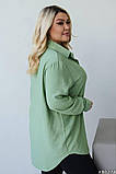 Сорочка блуза жіноча подовжена великі розміри, фото 7