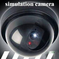 Муляж, имитация камеры видеонаблюдения купольная UKC Security Camera, с мигающим светодиодом