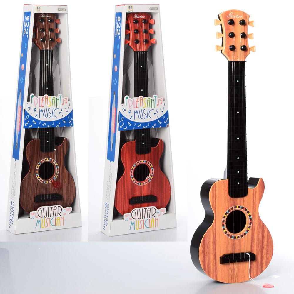 Гітара 57см,медіатор,3 кольори,в кор-ці,25,5х62,5х3см №77-08A(36), фото 1