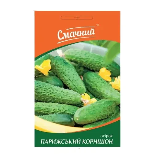 Огірок Парижський Корнішон 0,5гр гібридний (40-45 днів) ТМ Смачний