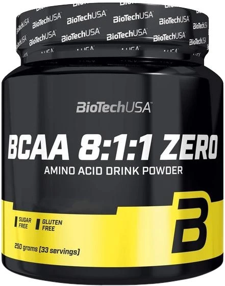 Амінокислоти BioTech BCAA Zero 8:1:1 250 гр Смак уточнюйте