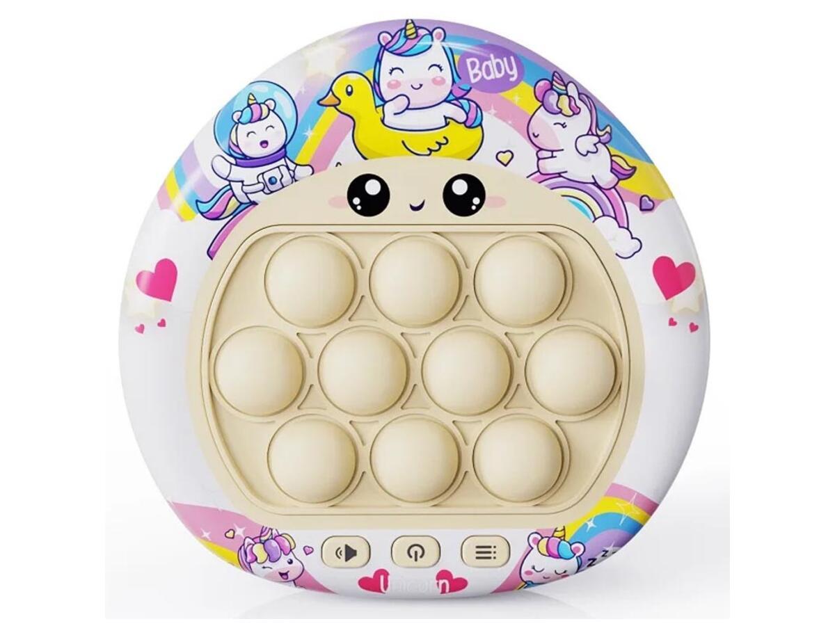Портативна гра (антистрес) Epic Pop-it Speed Push Game Unicorn White