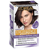 Стойкая крем-краска для волос L'Oreal Paris Excellence Creme тон 5.11