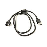 Кабель PowerPlant USB 2.0 AF AM, 1.0 м, One ferrite PowerPlant 8910