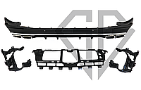 Дифузор заднього бампера Mercedes GLE-Class W167 (2019-2022) стиль GLE63 AMG