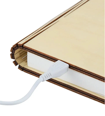 Настільний світлодіодний нічник у вигляді книги Folding Book Lamp арт.29954, світле дерево, фото 6