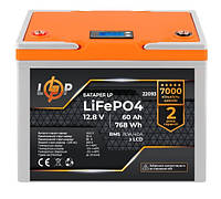Аккумулятор LogicPower LiFePO4 12,8V - 60 Ah (768Wh) (BMS 80A/40А) для ИБП пластик (22091)