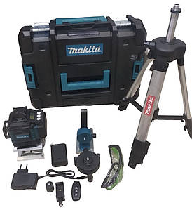 Лазерний Рівень Makita 4D MAX - Зелений Промінь з 2 АКБ (4000 mAh)