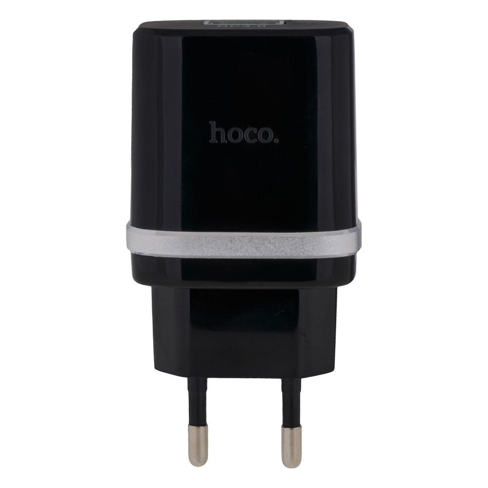Мережевий Зарядний Пристрій Hoco C12Q QC 3.0 18W Micro Колір Чорний 6931474716279
