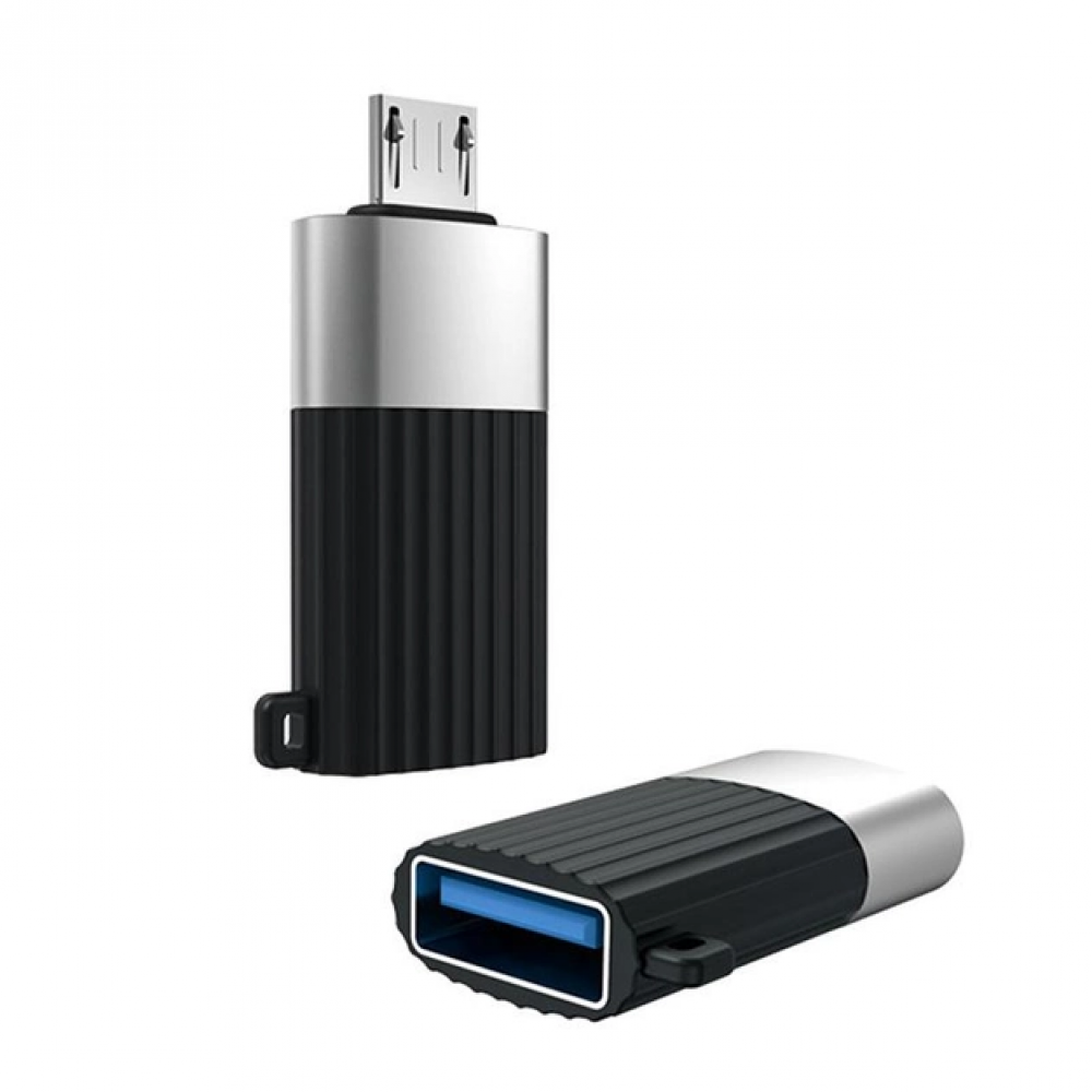 Перехідник XO NB149-G USB2.0 TO MICRO connector Колір Чорний 6920680869275