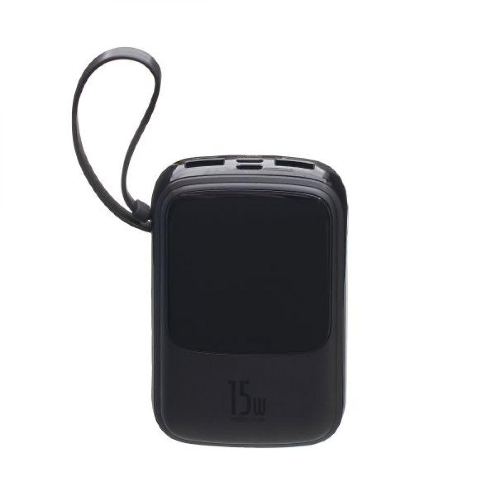 Універсальна Мобільна Батарея Baseus PPQD-B Q Pow With IP 3A 15W 10000 mAh Колір Чорний 2020000356929