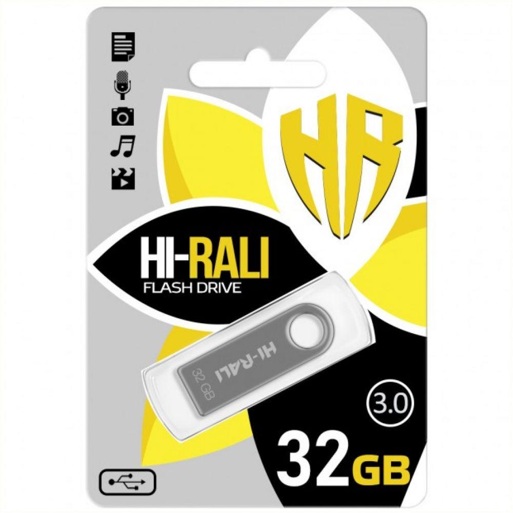 USB флеш-накопичувач 3.0 Hi-Rali Shuttle 32gb Колір Сталевий 4711472589639