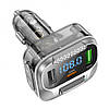 FM-трансмітер Hoco E75 Bravery PD30W+QC3.0 car BT FM transmitter Колір Синiй 6931474795168, фото 6