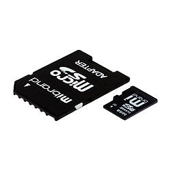 Карта Пам'яті Mibrand MicroSDHC 32gb UHS-1 10 Class &amp; Adapter Колір Чорний 8592112140061