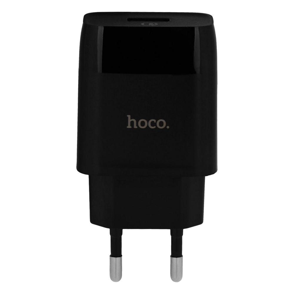 Мережевий Зарядний Пристрій Hoco C72Q Glorious QC3.0 Type-C Колір Чорний 6931474732545
