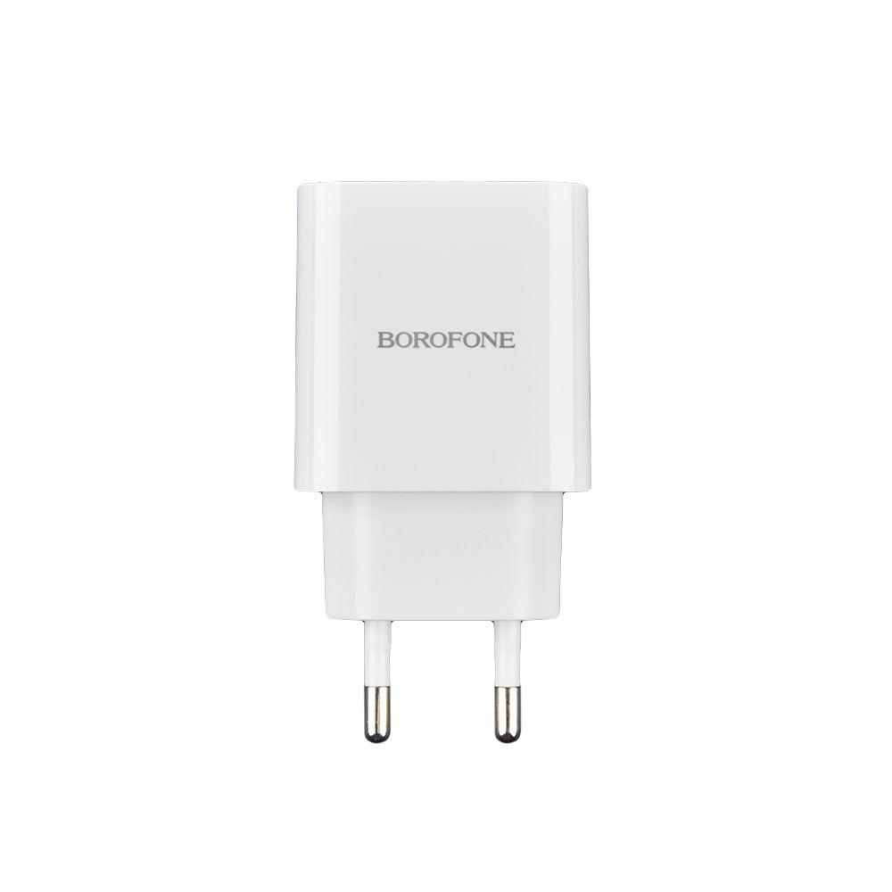 Мережевий Зарядний Пристрій Borofone BA55A dual port PD20W+QC3.0 Колір Белый 6931474742803