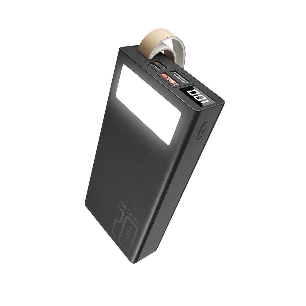 Універсальна Мобільна Батарея Ridea RP-D20L Phoenix20 10W digital display + lamp 20000 mAh Колір Чорний 6902013350452