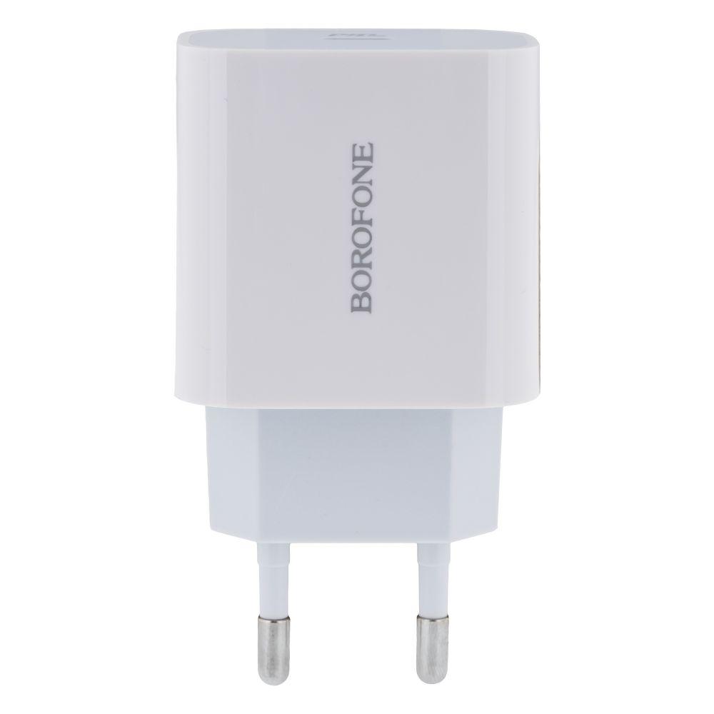 Мережевий Зарядний Пристрій Borofone BA38A Plus PD 20W 3A Колір Бiлий 6931474746870