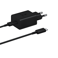 Мережевий зарядний пристрій Samsung 45W USB-C PD + USB-C-C кабель чорний