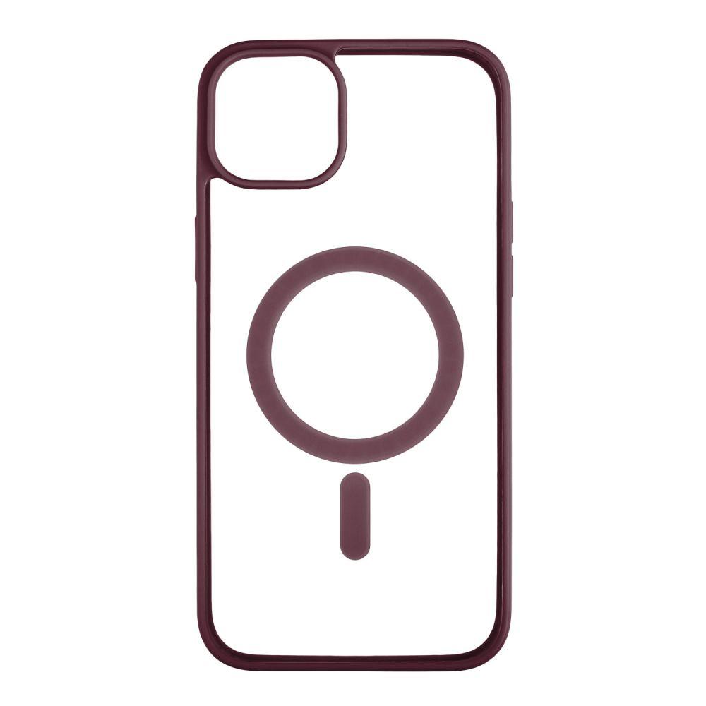 Чохол TPU Color with Magsafe для iPhone 14 Plus Колір 07, Бордовий 2020000325710