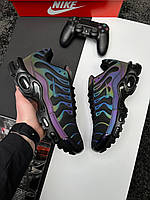 Чоловічі кросівки Nike Air Max Plus Black Chameleon Взуття Найк Аір Плюс чорні текстиль демісезон