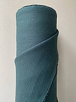 Изумрудная льняная скатертная ткань, 100% лен, цвет 204/1330