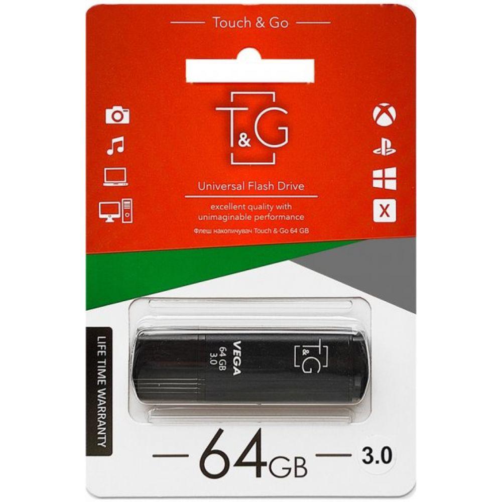 USB флеш-накопичувач 3.0 T&G 64gb Vega 121 Колір Чорний 4719303950481