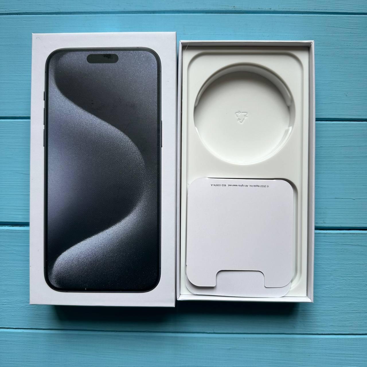 Коробка Apple iPhone 15 Pro Max Blue Titanium