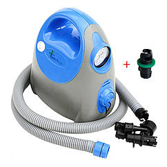 Насос човновий Weekender PK-8401 електричний з манометром для накачування човнів матраців та басейнів 120 л/хв 20 Psi