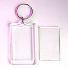 Заготовки для акрилових брелків з кільцем. 36х60 мм під фото 30х50 мм, фото 3